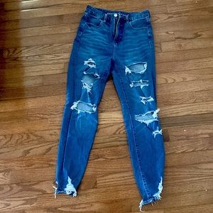 these are American eagle jeans and have only been worn once or twice!!